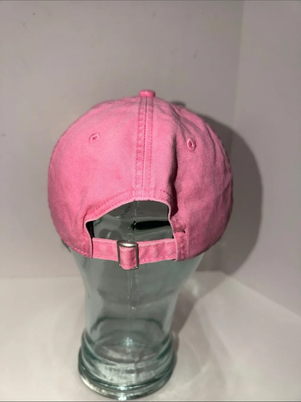 Vintage Bass Pro Shops Pink Baseball Cap with Yellow Sun Embroidery